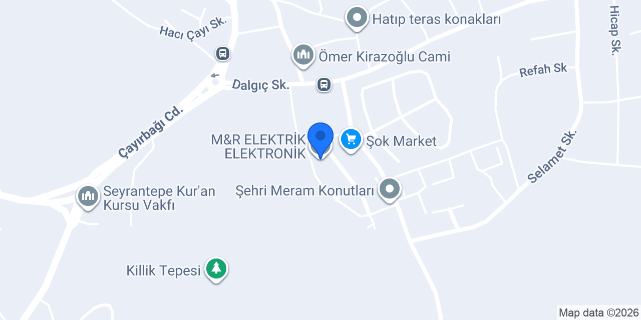 M&R ELEKTRİK ELEKTRONİK konumu