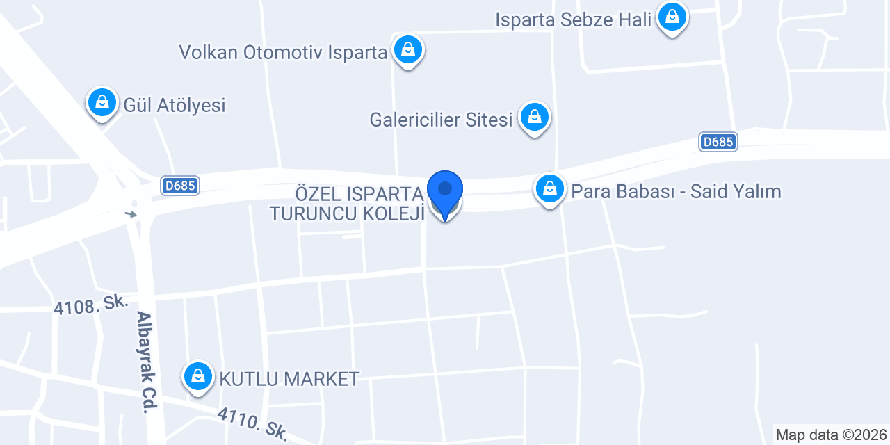 ÖZEL ISPARTA TURUNCU KOLEJİ konumu