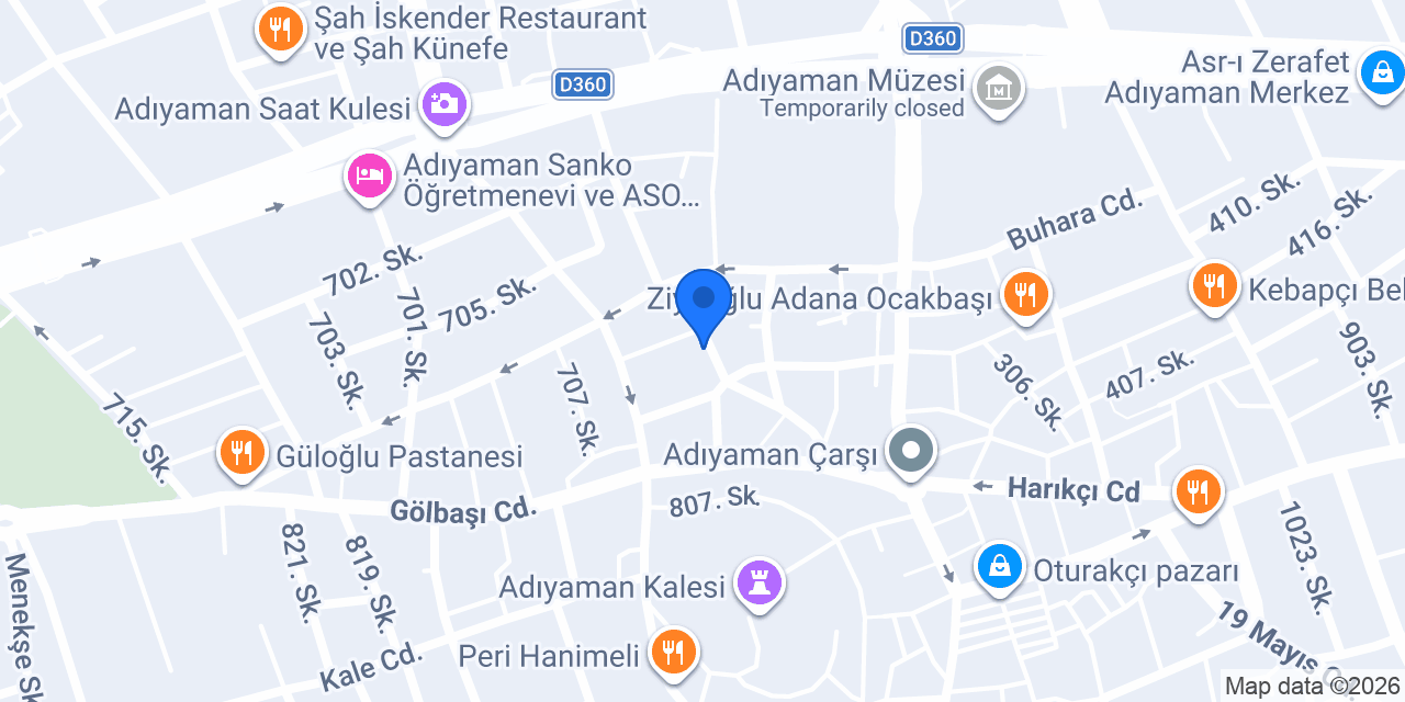 Dönerci Mahmut Usta konumu