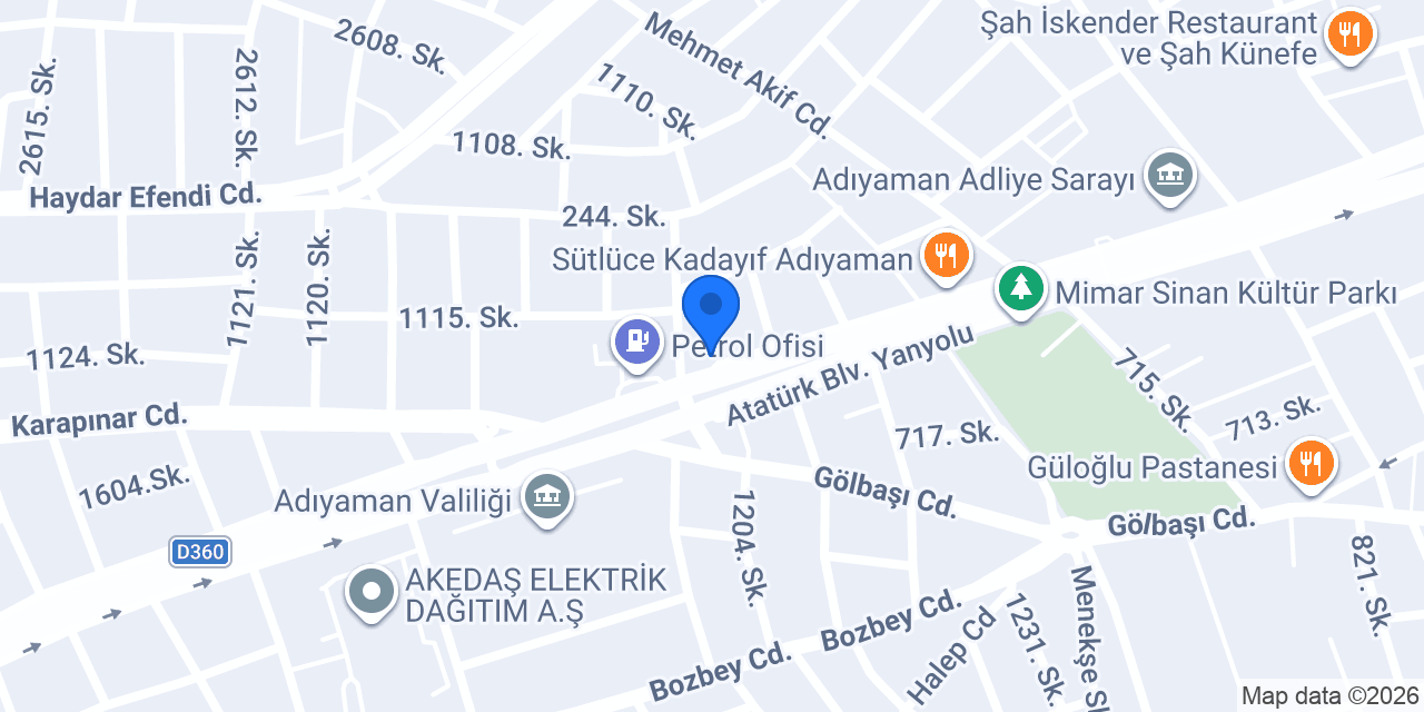 Nemrut Tur Acentesi konumu