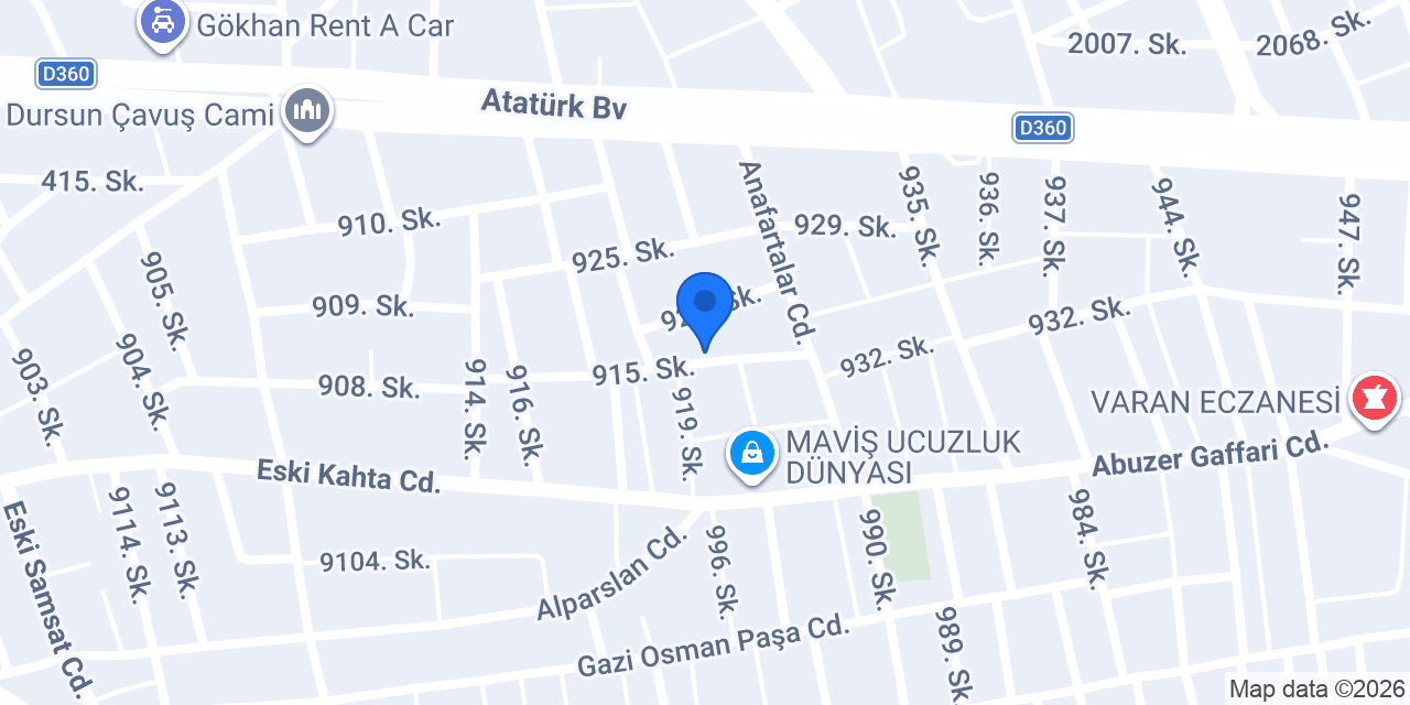 İnönü İlkokulu konumu