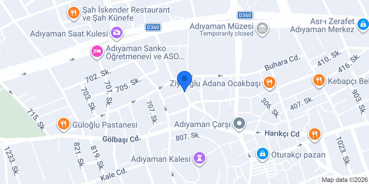 Çetin Optik konumu