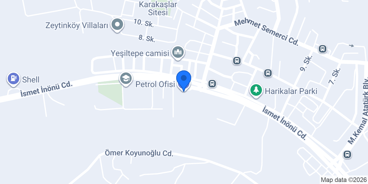 Petrol Ofisi konumu