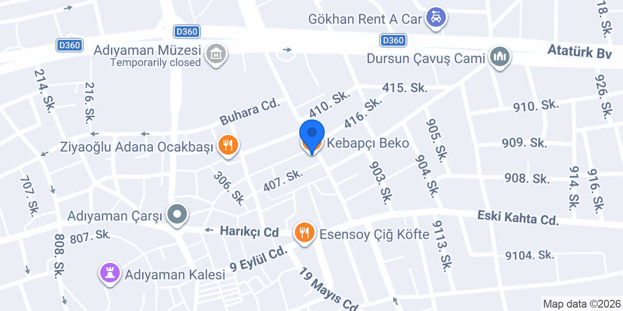 Kebapçı Beko konumu