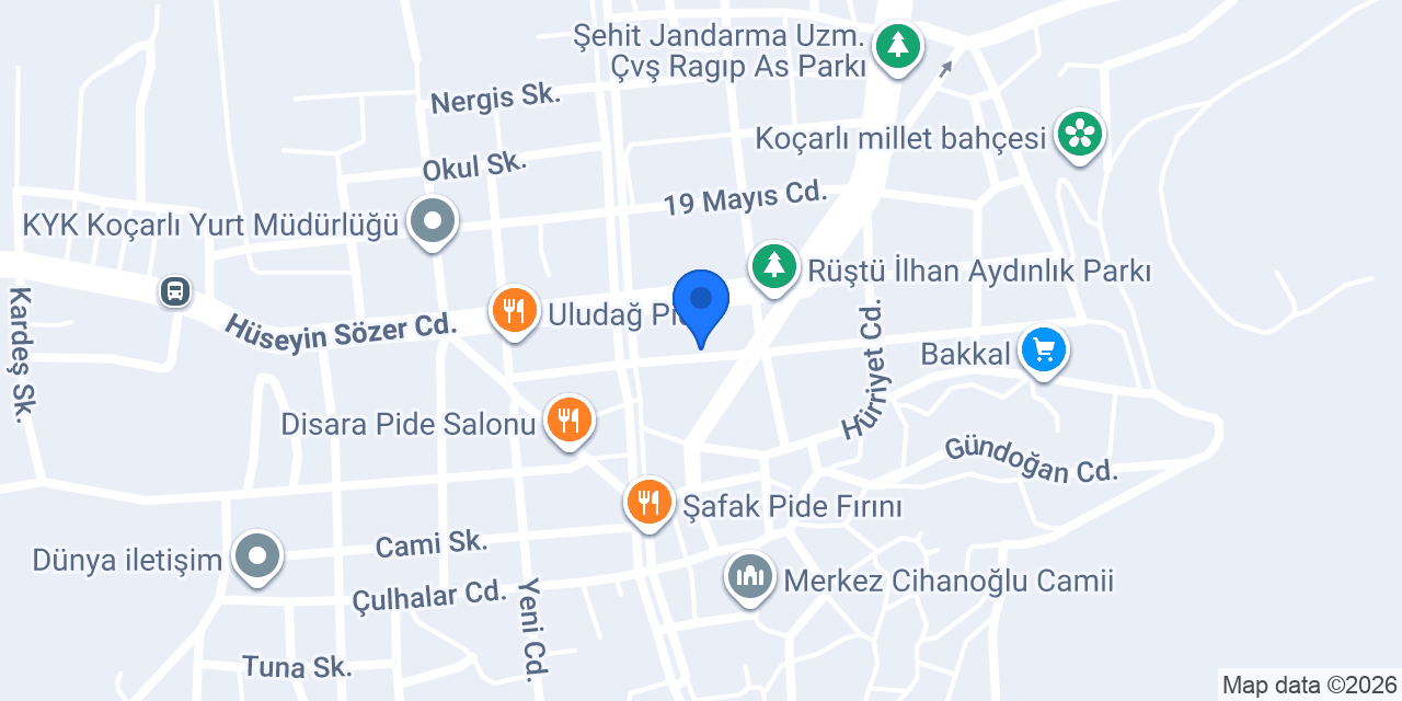 ALMİLA nargile ve tütün evi konumu