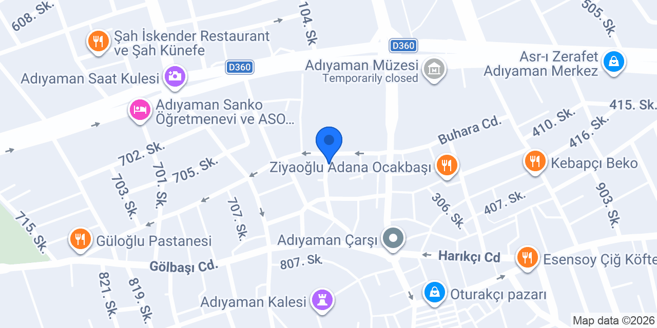 Cafe çardak konumu