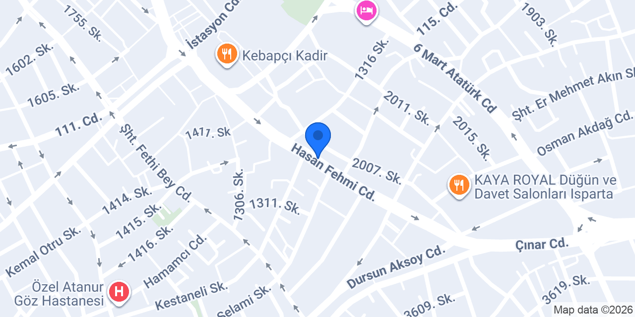 Günakan Rent A Car konumu