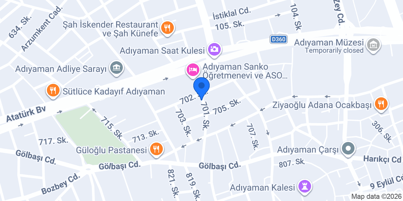 Beyond Psikoloji Adıyaman konumu