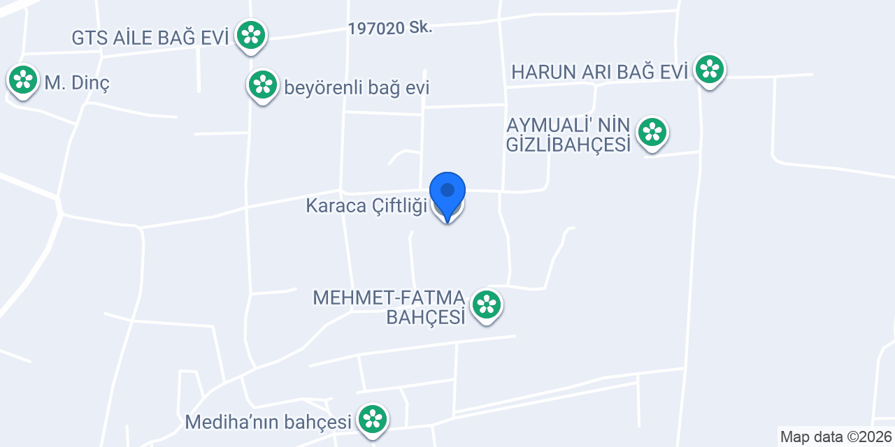Karaca Çiftliği konumu