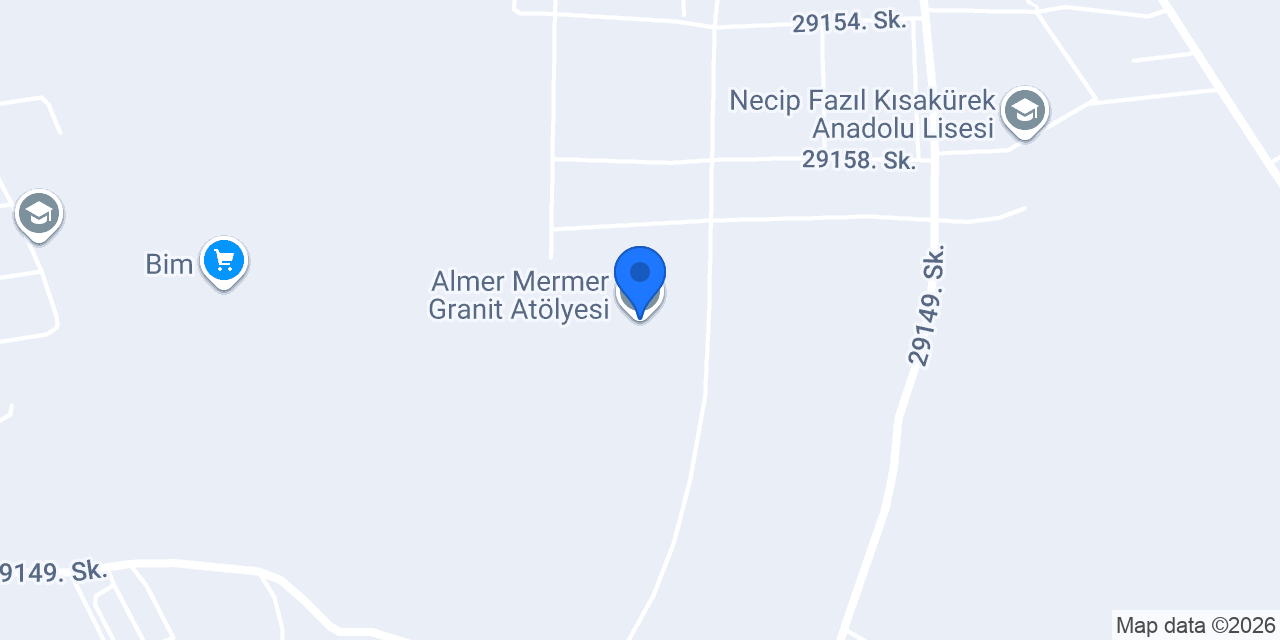 Almer Mermer Granit Atölyesi konumu