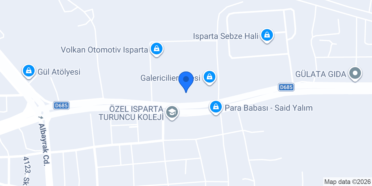 Aksu Oto Galeri konumu