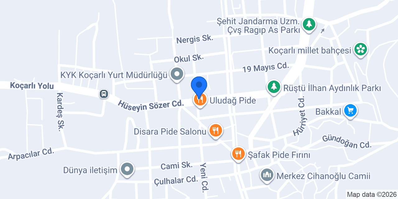 Özçelik Petrol konumu