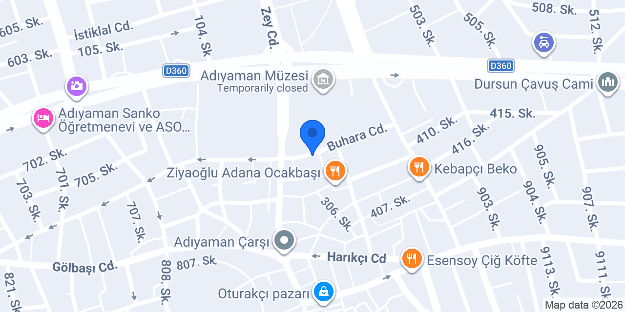 Park Kebap konumu
