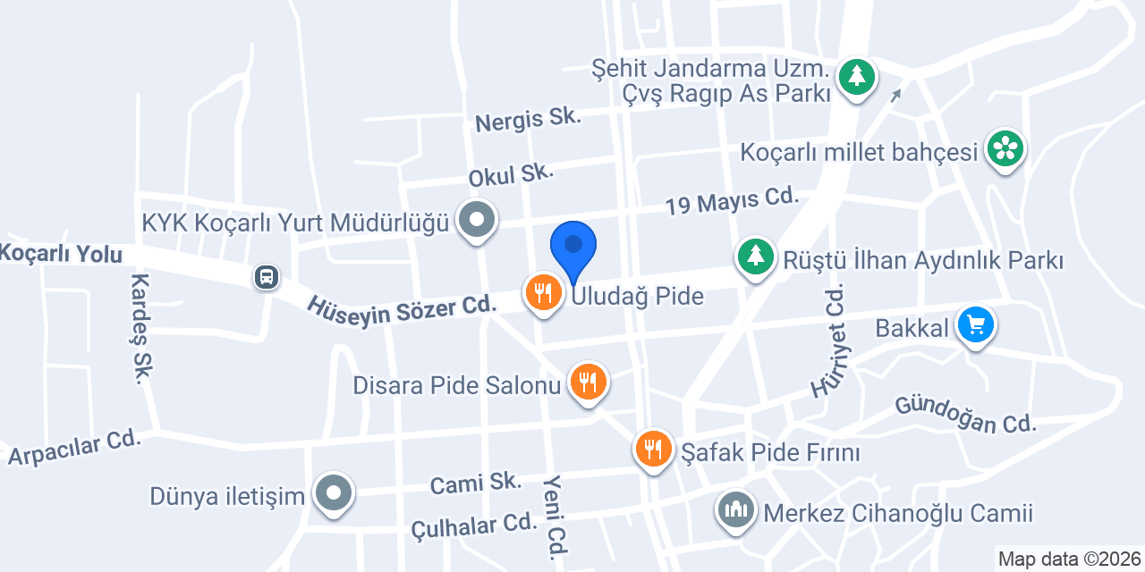 Değirmenci Traktör konumu