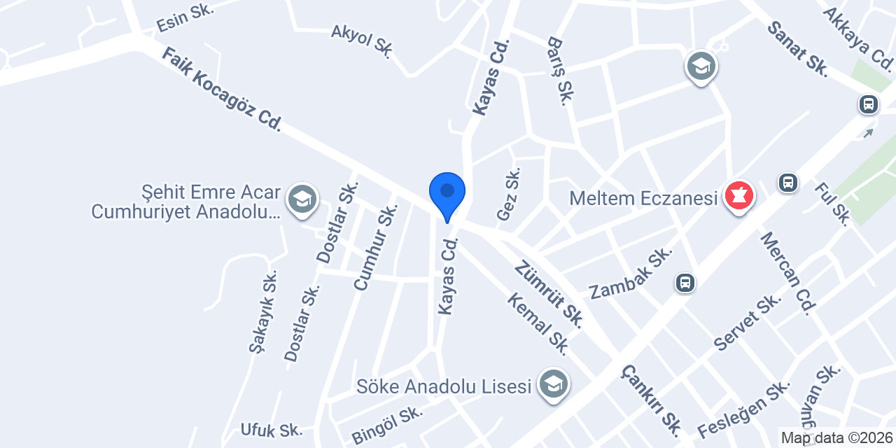 Sevindik Eczanesi konumu