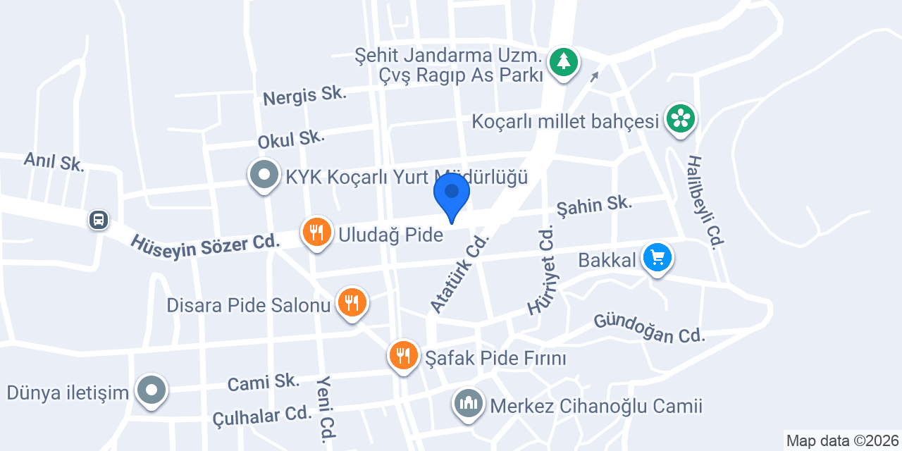 TAŞTAN MOBİLYA KOÇARLI konumu