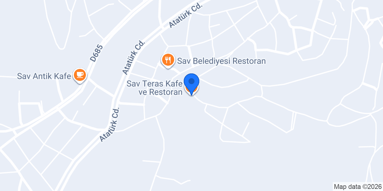 Sav Teras Kafe ve Restoran konumu