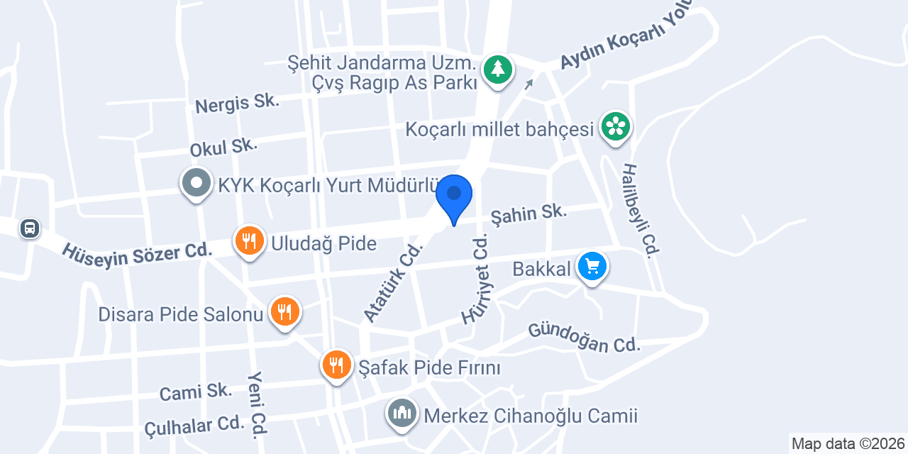 Sefa Gıda Pazarı konumu