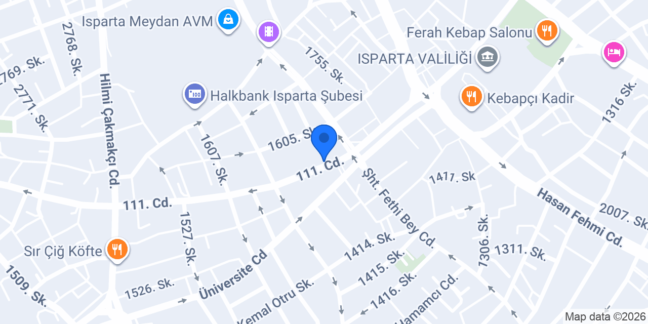 Davraz Teknoloji Ltd.Şti. konumu