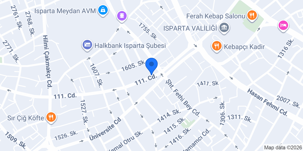 İrfando Dondurma konumu