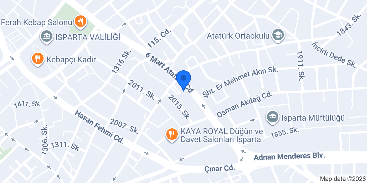 Tekin Sigorta YILMAZLAR Şubesi konumu