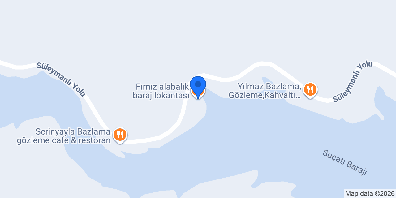 Fırnız alabalık baraj lokantası konumu