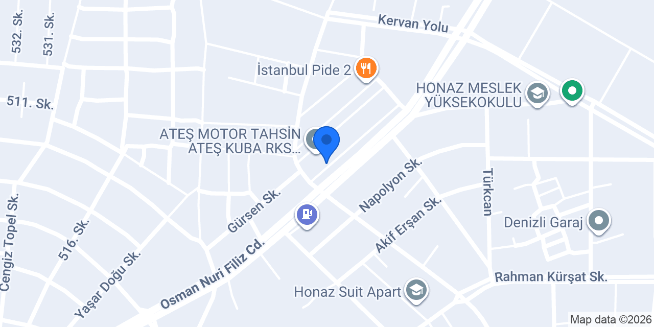 BKR GARAGE HONAZ konumu
