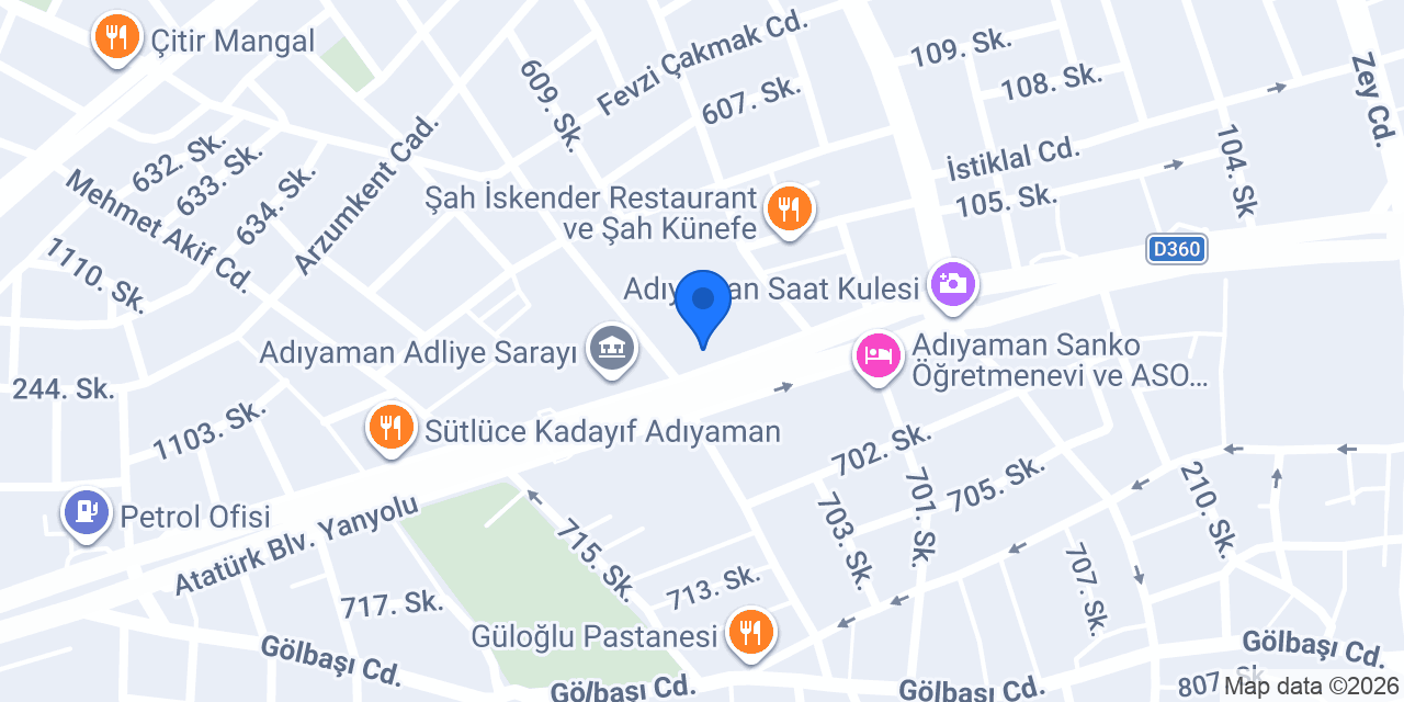 Adıyaman Hafriyat konumu