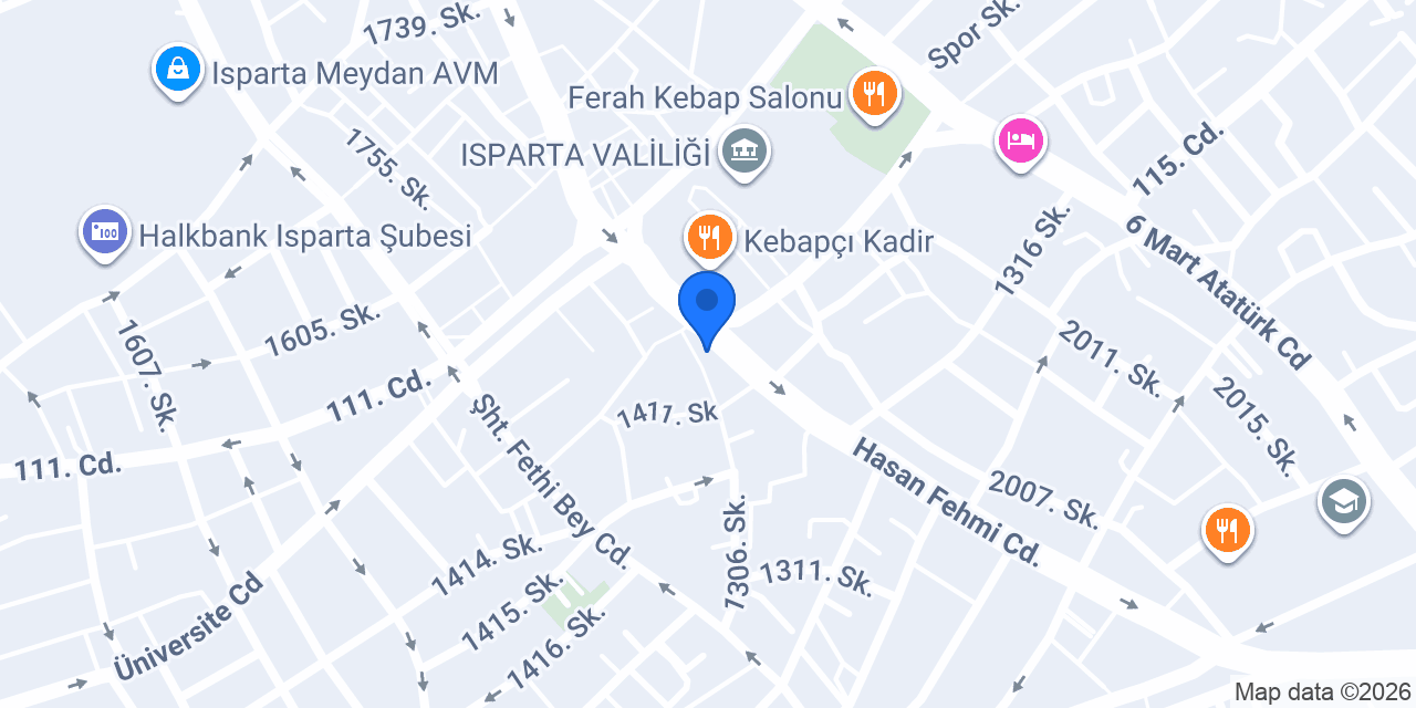Yüksel Taksi konumu