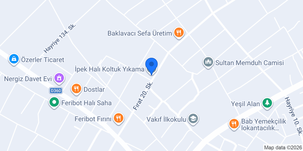İpek Halı Koltuk Yıkama konumu