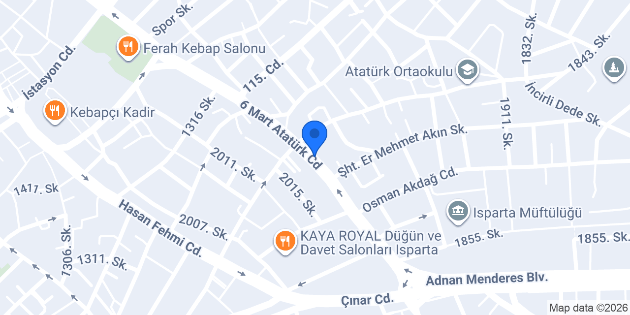 İhlas Yetkili Servis konumu