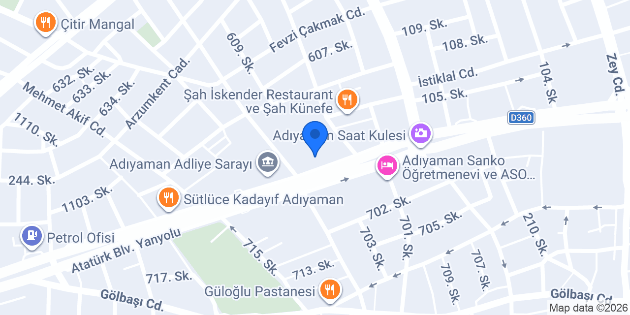 Avukat Dilara TUNÇ konumu