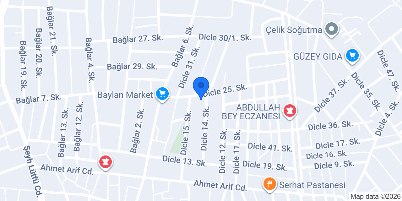 Yüksekkaya Otomotiv konumu