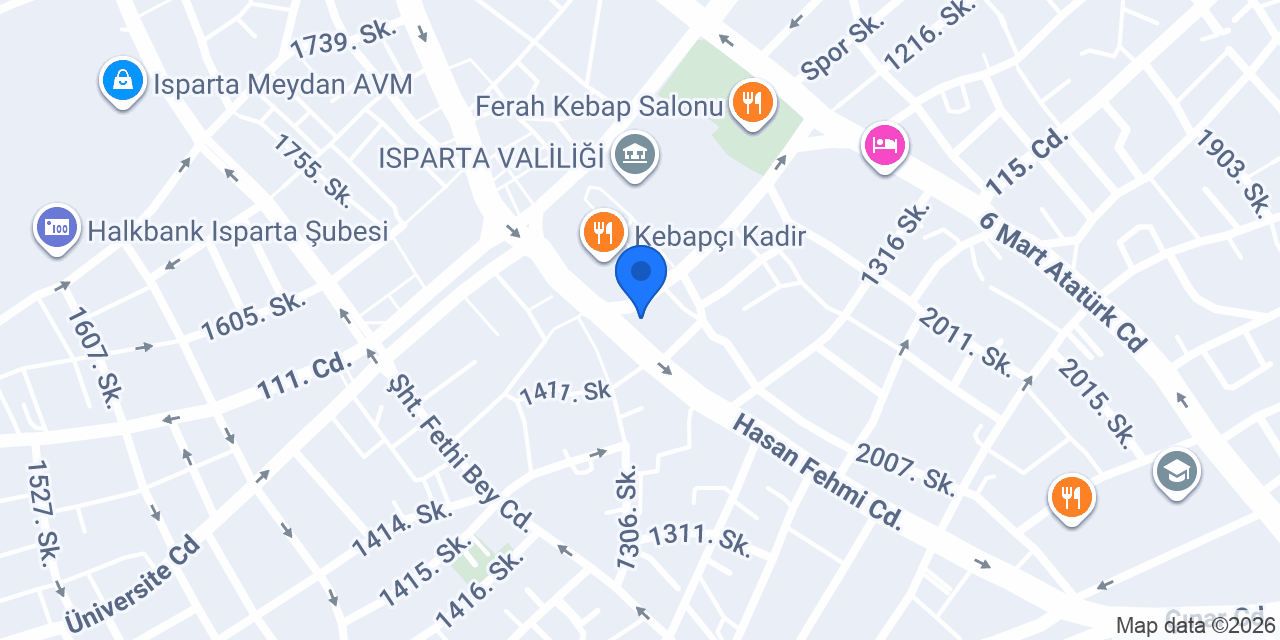 Isparta Uluslararası Çiçekçilik konumu