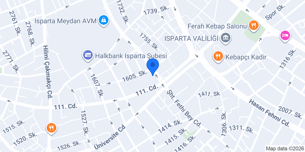 Tuğba | Isparta Cadde konumu