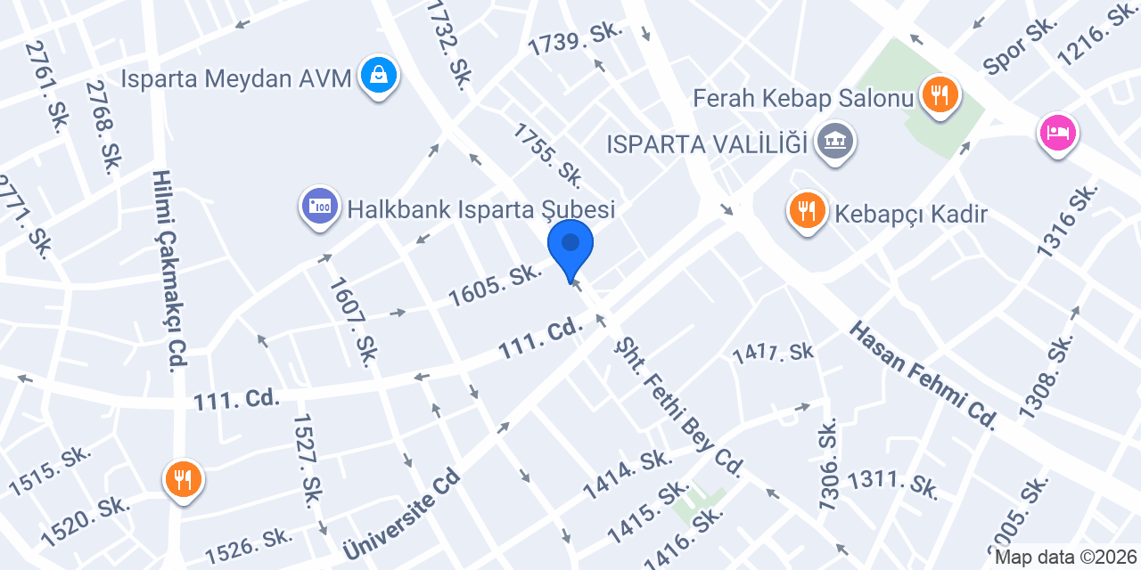 Çetin Çiçekçilik konumu
