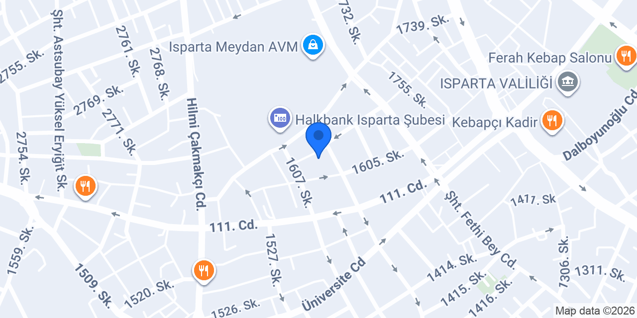 Davraz Pide Ve Şiş konumu