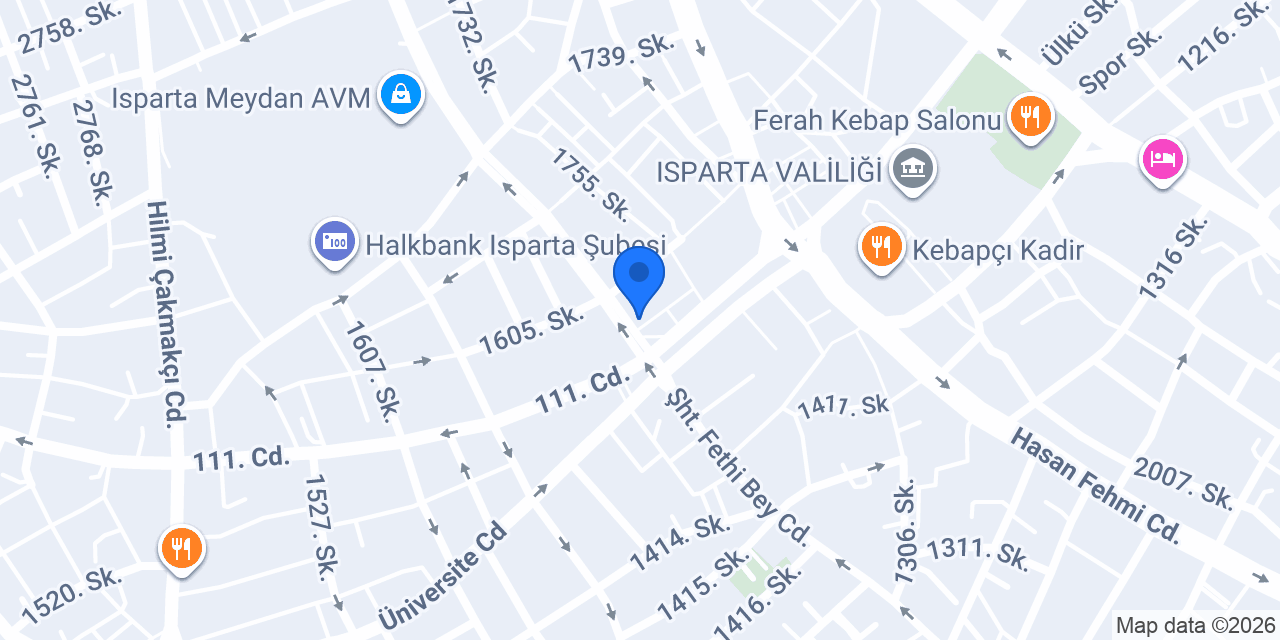 ISPARTA LOKMACI İMAMOĞLU TATLI DONDURMA konumu