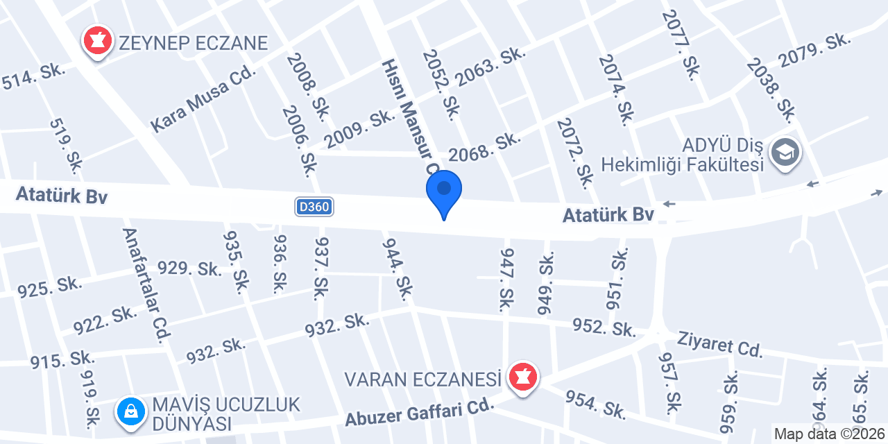Çetmen Mobilya konumu