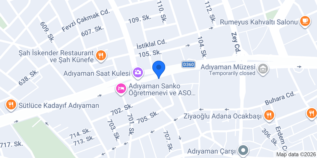 kanatci ağa konumu