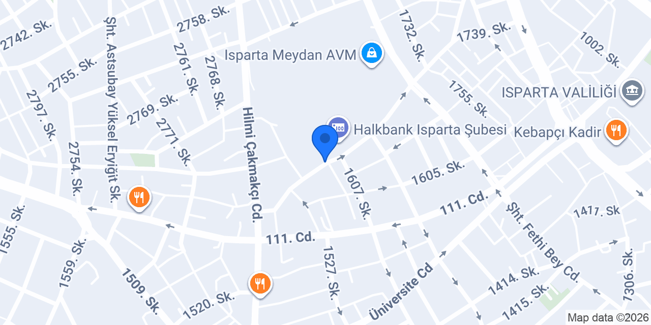 Isparta SınavKurs konumu