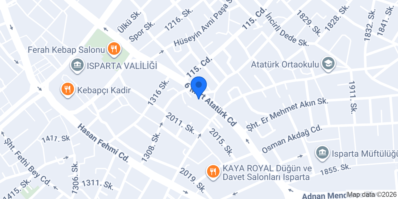 başkent mobilya ısparta konumu