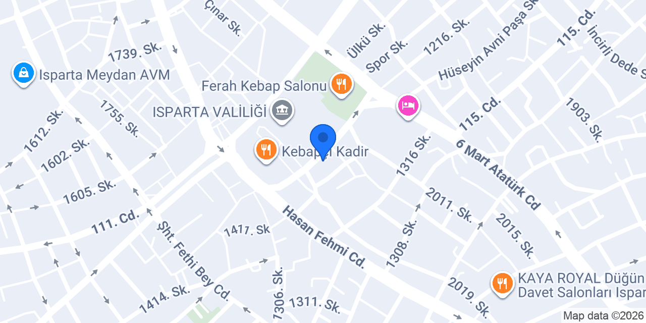 Kampus sürücü kursu konumu