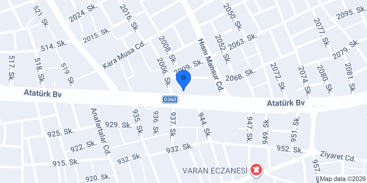 Enes Toptan Gıda konumu