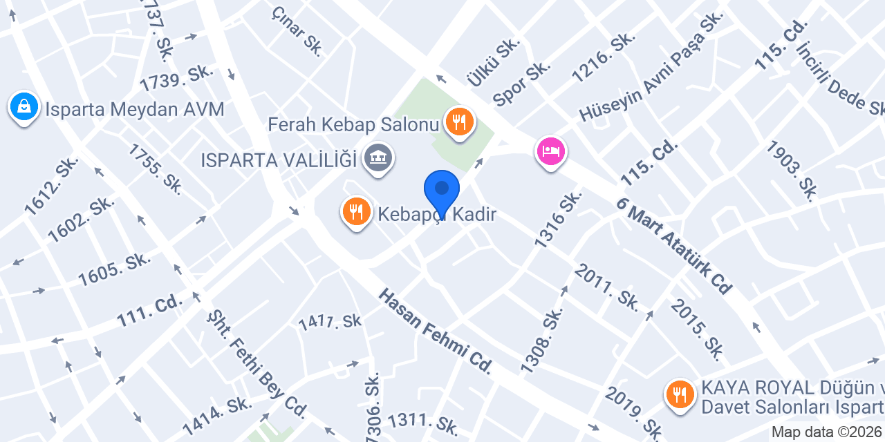 Öz Çelik Sürücü Kursu konumu