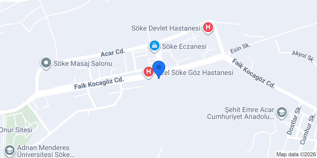 Akyüz Optik konumu