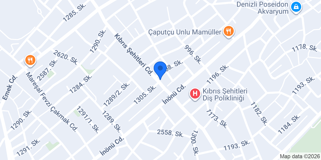 Casanova DENİZLİ KUAFÖR konumu