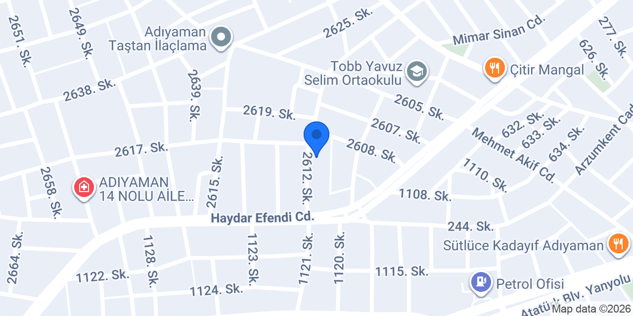 Adıyaman Yeni Ümit Mobilya konumu