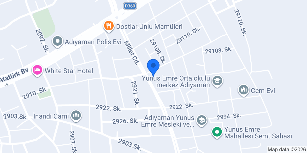 Vefa pastane ve cafe konumu