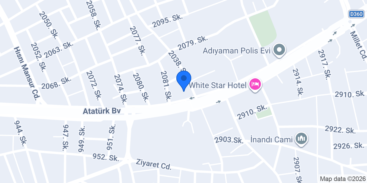 ADYÜ Tıp Fakültesi konumu